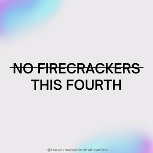 No Firecrackers this Fourth